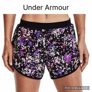 Under Armour Heatgear Women Fly-By 2.0 Printed running Shorts size small